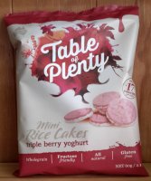 Table of Plenty Triple Berry Yoghurt Mini Rice Cakes - GF